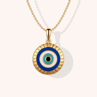 Gold Evil Eye Medallion – Samfa Style